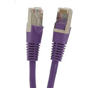 10Ft Cat6 Shielded (SSTP) Ethernet Network Booted Cable Purple
