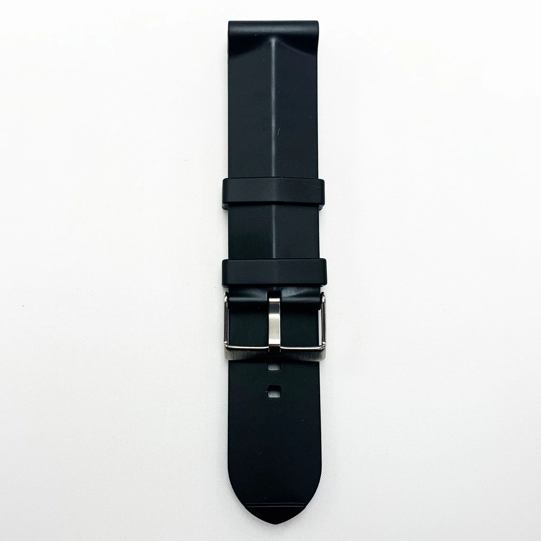 30 MM PVC Pyramid Style Watch Band Black Color Quick Release Regular Size Seiko Citizen Watch Strap