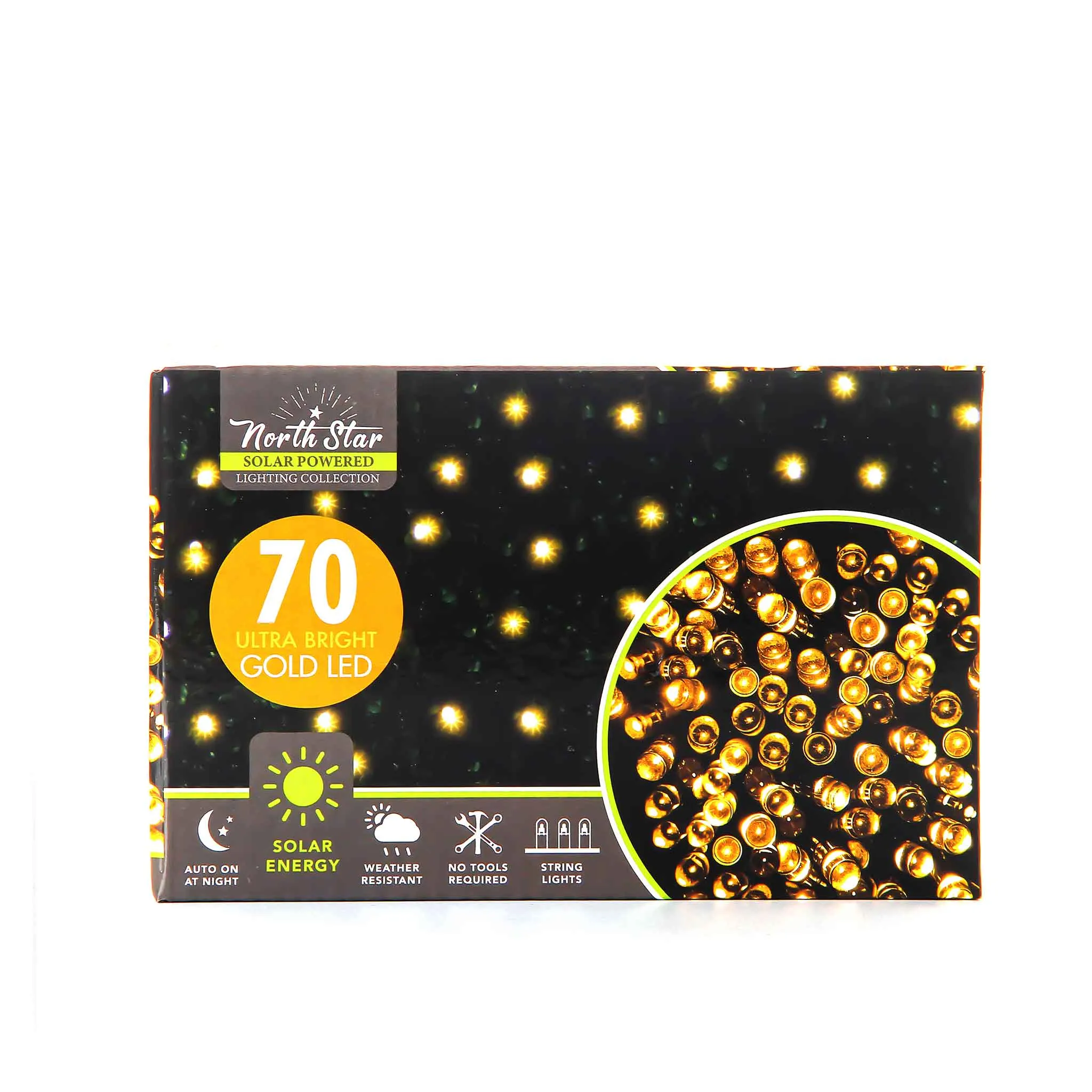 70 LED Fairy Lights Coloured