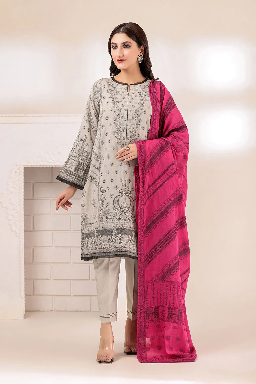A-GREY-JACQUARD-3 PIECE (WJ2233P01)