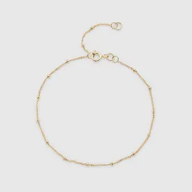 Barbican 9ct Yellow Gold Beaded Bracelet