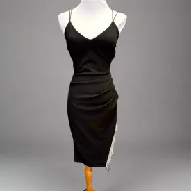 B.Darlin black dress with rhinestone trim, size 3/4