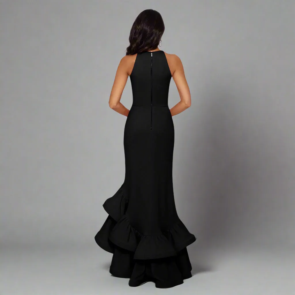 Betsy & Adam black Arielle dress, size S
