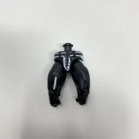Black and white Pants with Sculpted Belt and Lacing