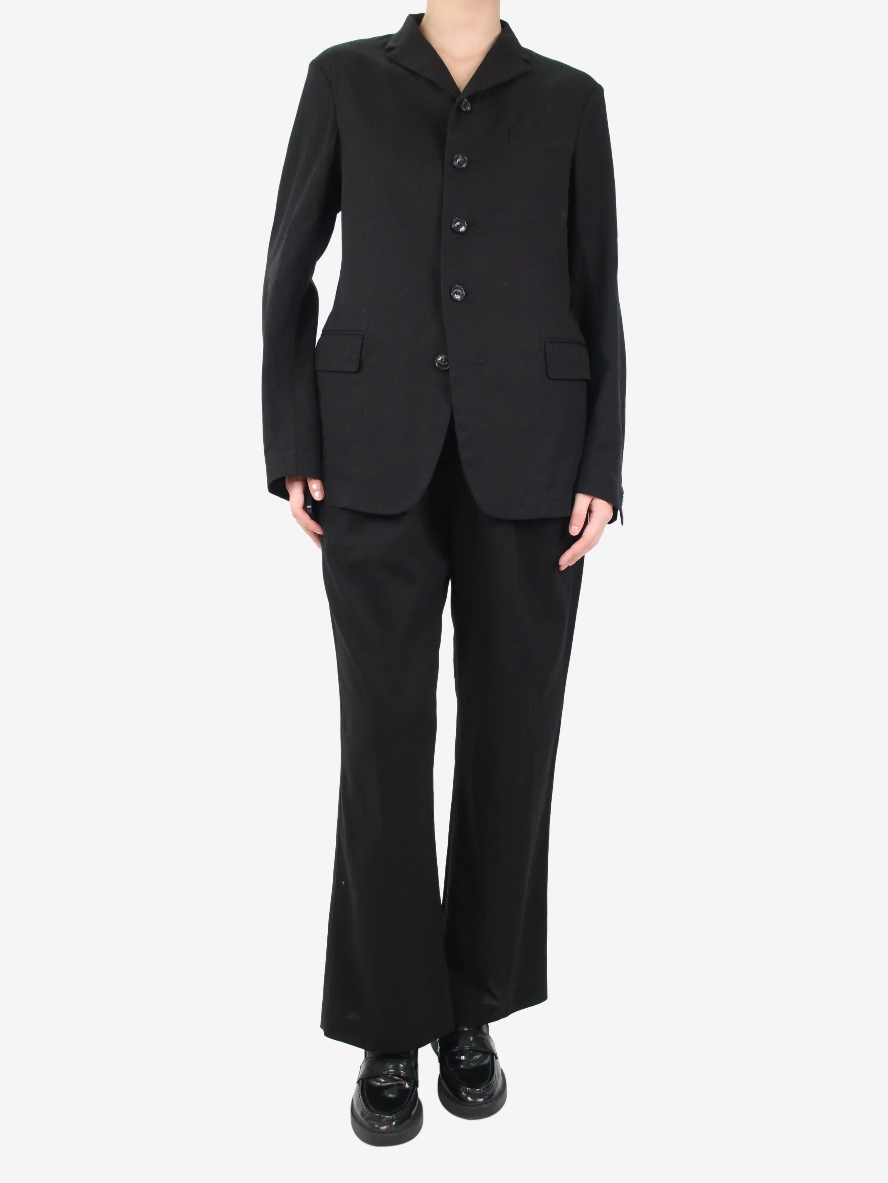 Black suit set - size UK 10