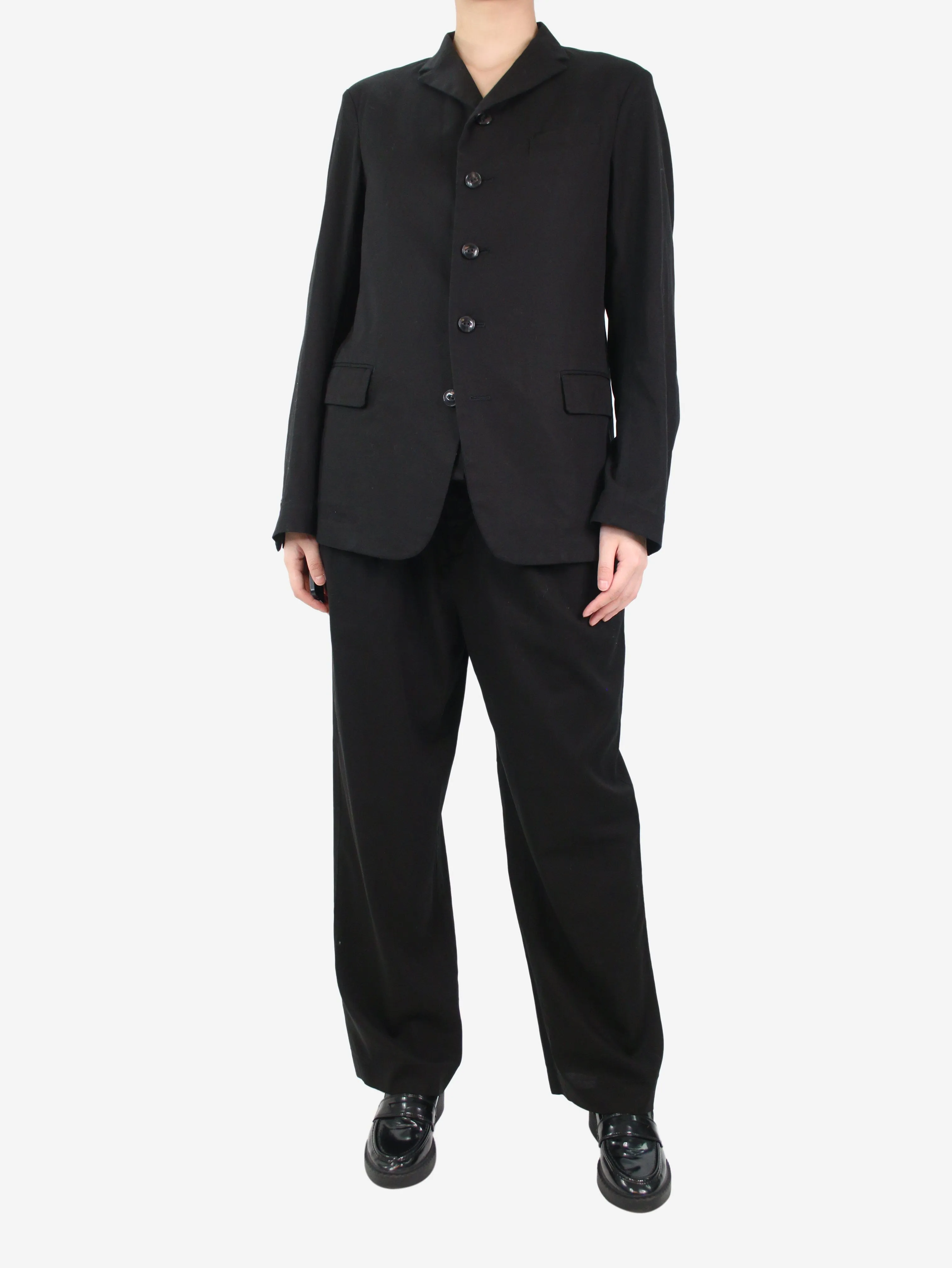 Black suit set - size UK 10