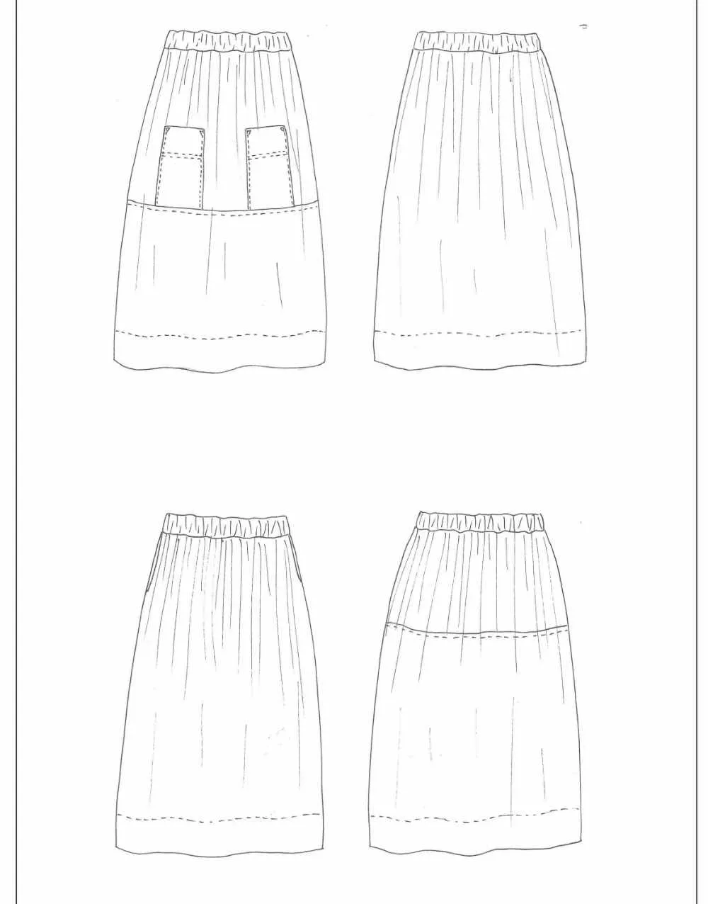 Block Pants Zero Waste Sewing Pattern PDF, Birgitta Helmersson