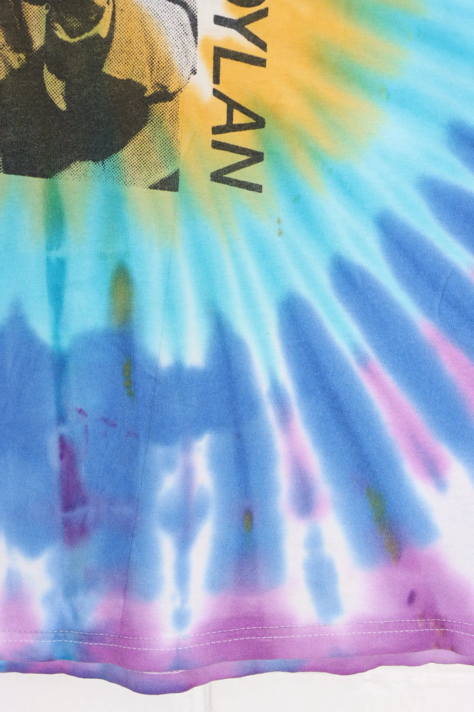 Bob Dylan 'Never Ending Tour' 2000 Tie Dye T-Shirt (L)
