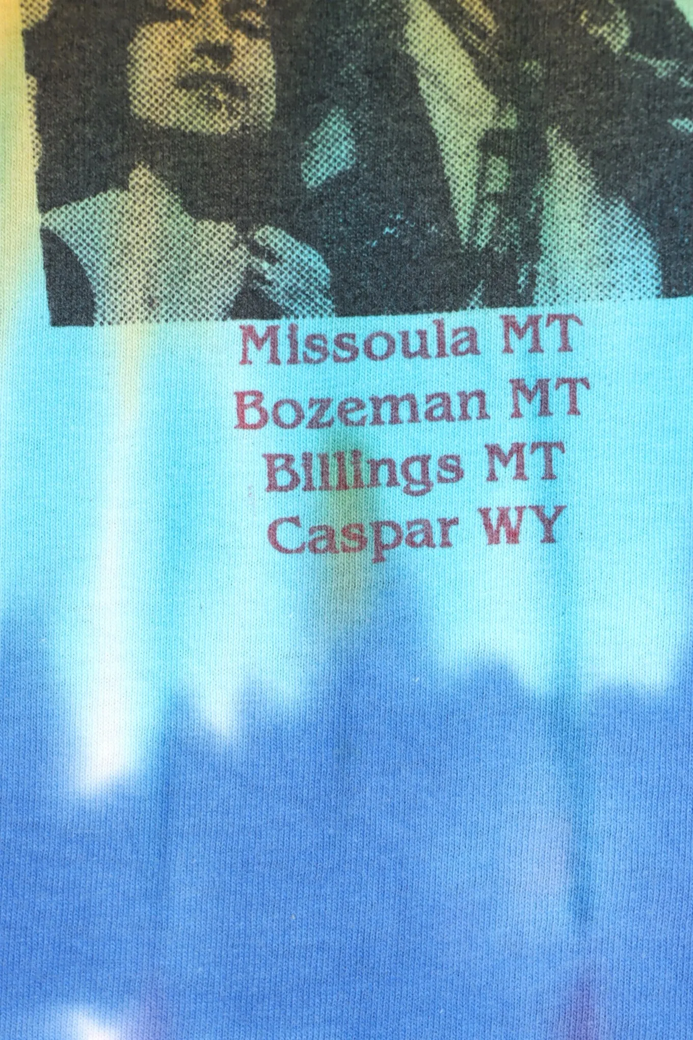 Bob Dylan 'Never Ending Tour' 2000 Tie Dye T-Shirt (L)