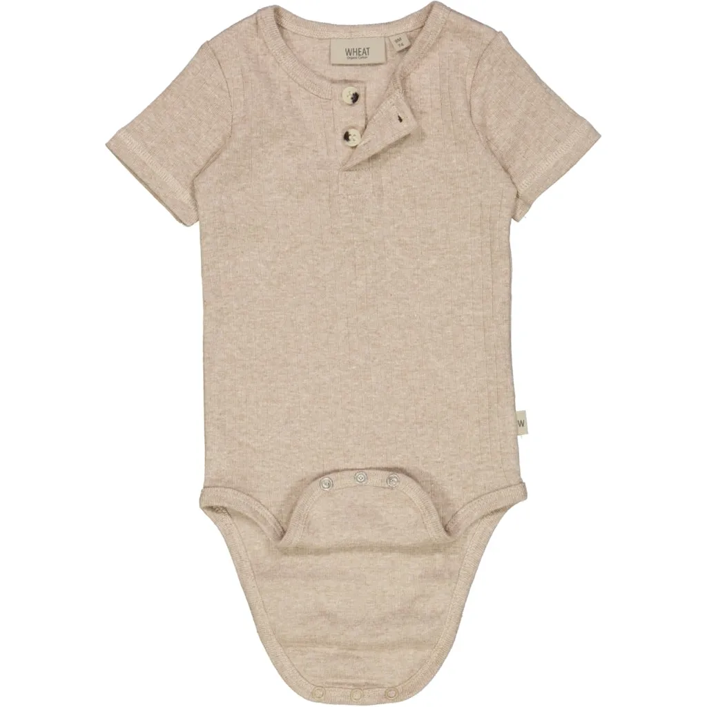 Body Placket SS - rocky sand melange