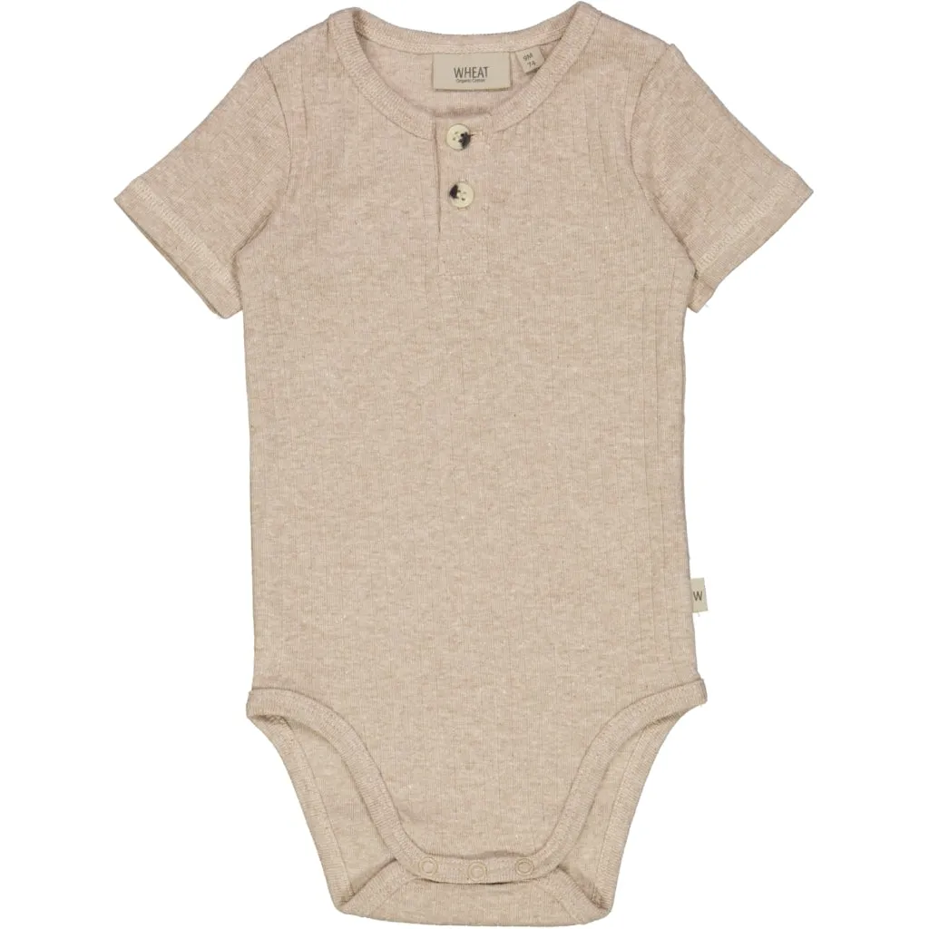 Body Placket SS - rocky sand melange