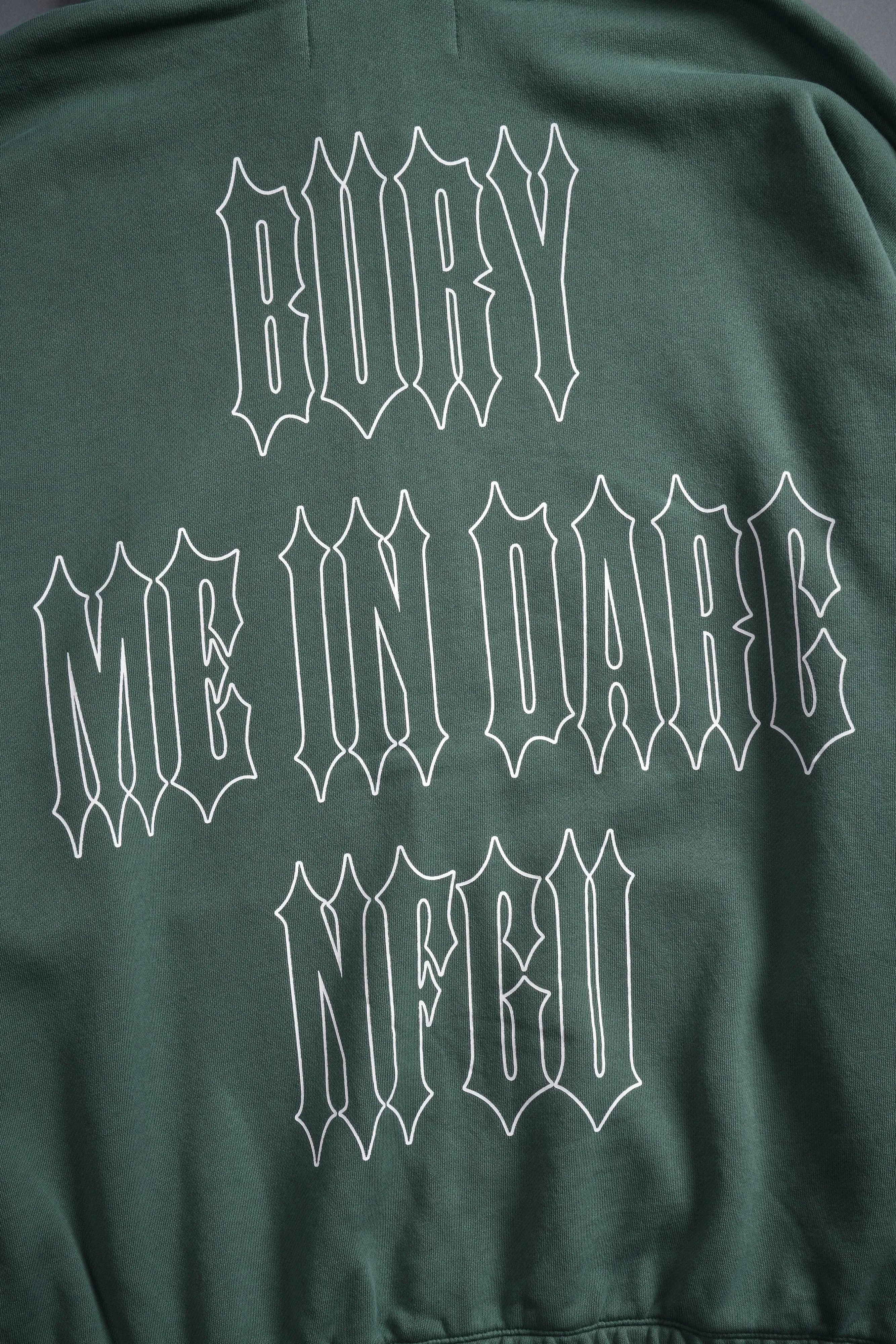 Bury Me In Darc NFGU V2 "Chambers" Zip Hoodie in Hunter Green