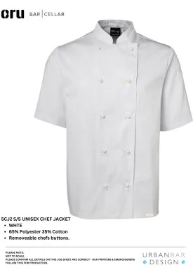 CRU BAR Vented Chef's S/S Jacket