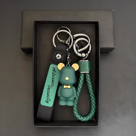 Daunland Silicone Bear Keyring Keychain Strap, Green, 1 Piece - 🏆 #16 - Automotive Accessories - Best of December