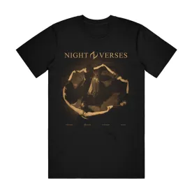Every Sound Has A Color In The Valley Of Night • Black • T-Shirt