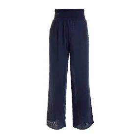 Felicite Smocked Pant - Navy