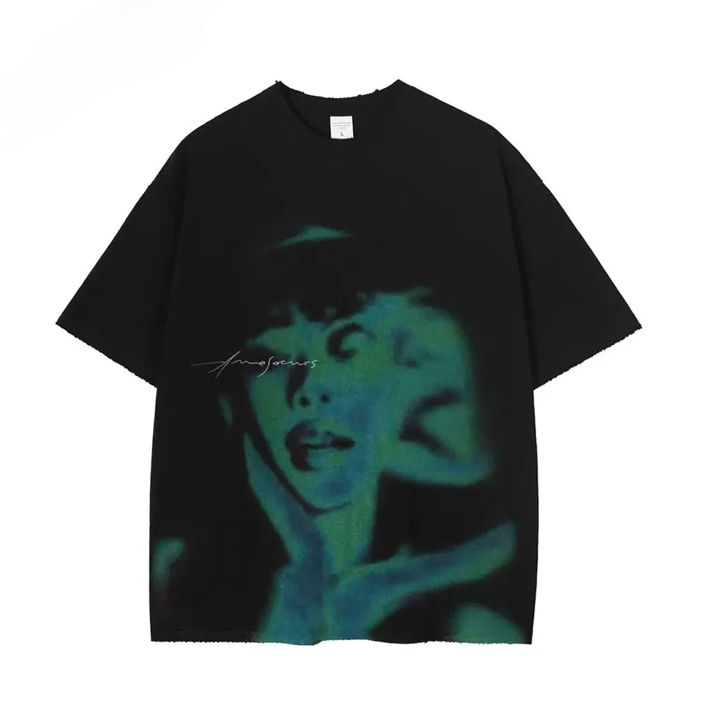 Funny Face | Cotton Graphic Print T-Shirt