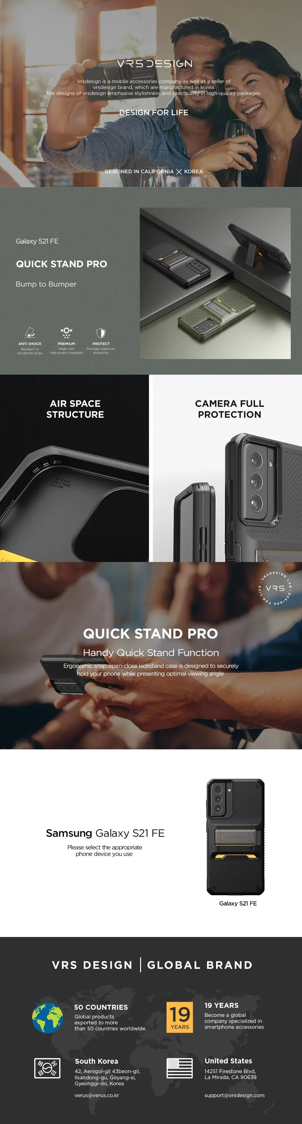 Galaxy S21 FE Case Quick Stand Pro