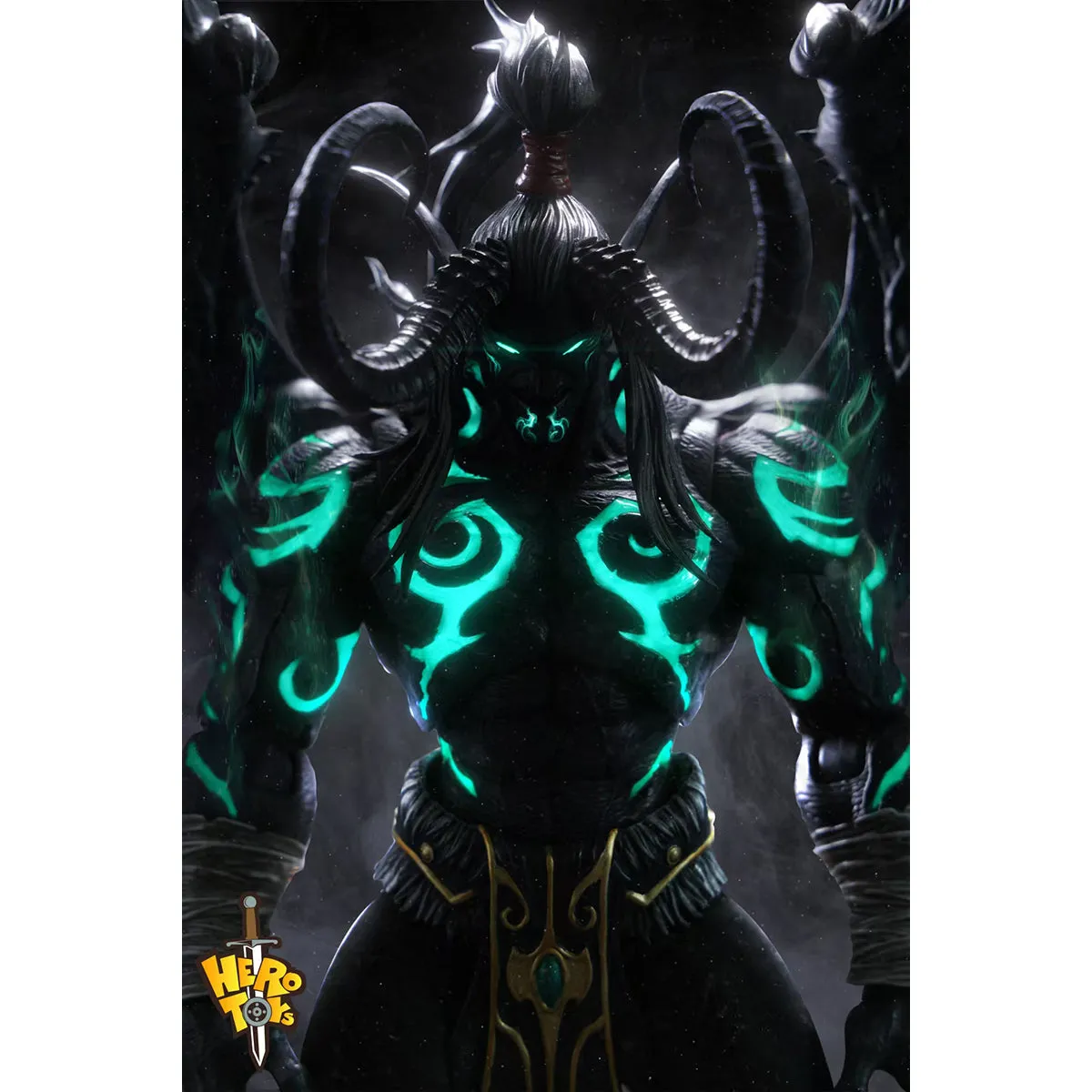HiPlay Hero toys, Demon Hunter Eudian Limited Black Demonic Edition, Height 24cm Action Figure