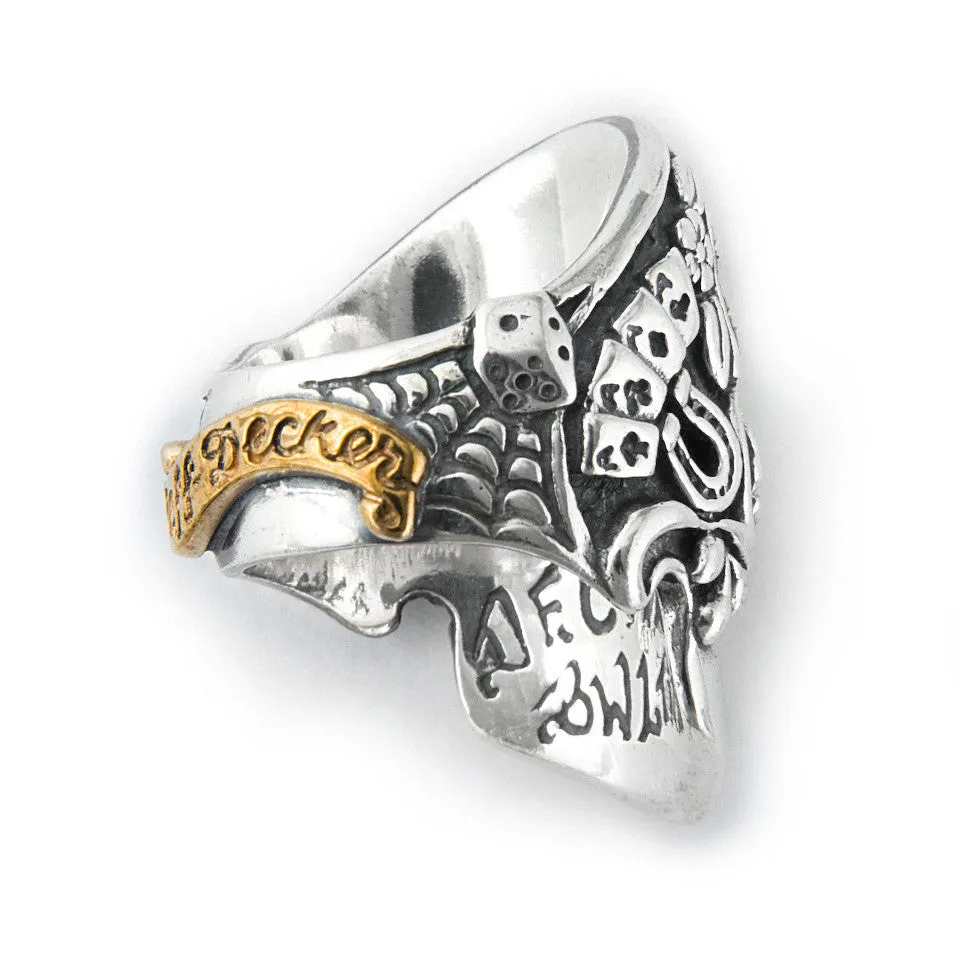 Jeff Decker-Designed Skull with Eye Ring