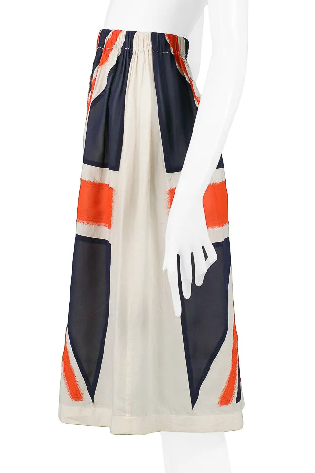 JUNYA WATANABE UNION JACK FLAG SKIRT 2000