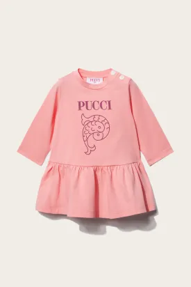 Logo-Print Cotton Dress