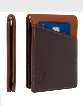 Men's Slim Bifold Wallet with Quick Access Pull Tab