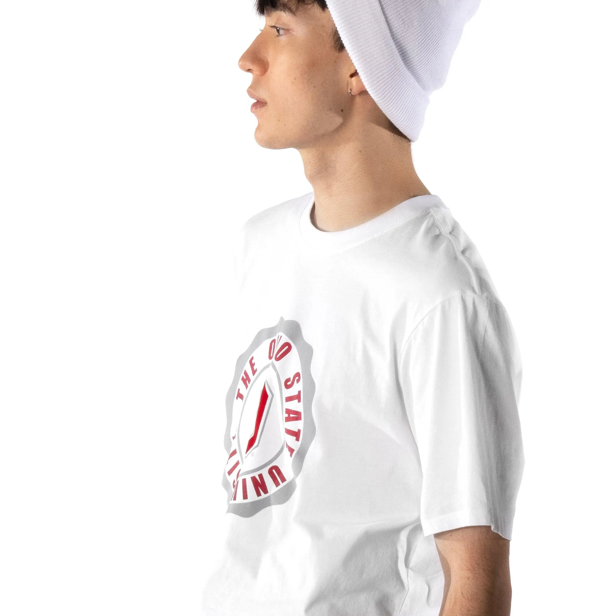 Ohio State Buckeyes Mens Flocked Graphic Tee