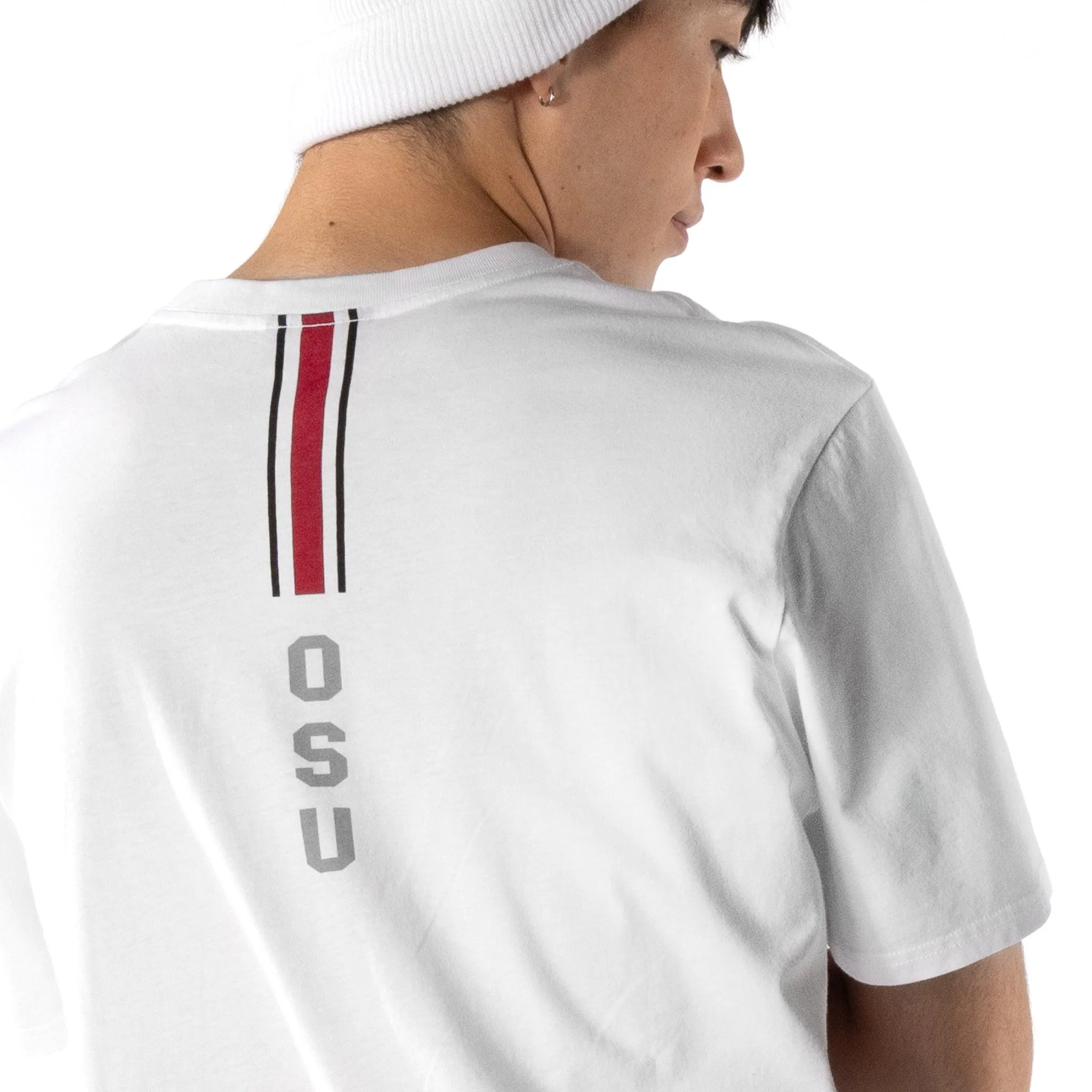 Ohio State Buckeyes Mens Flocked Graphic Tee