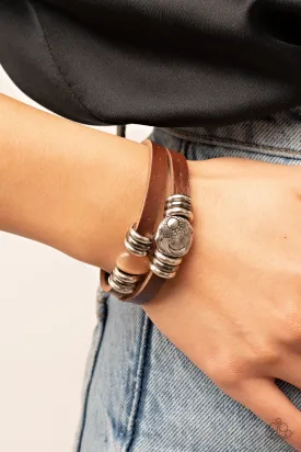 Open Door Jewelry - All Willy-Nilly - Orange Bracelet - Paparazzi Accessories