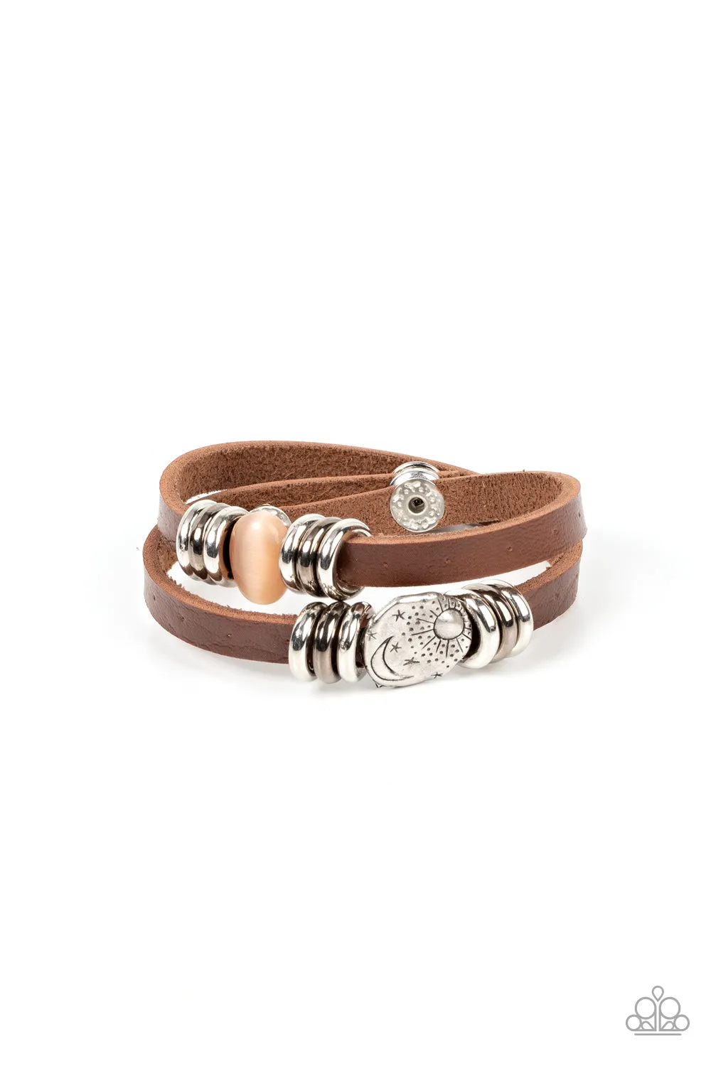 Open Door Jewelry - All Willy-Nilly - Orange Bracelet - Paparazzi Accessories