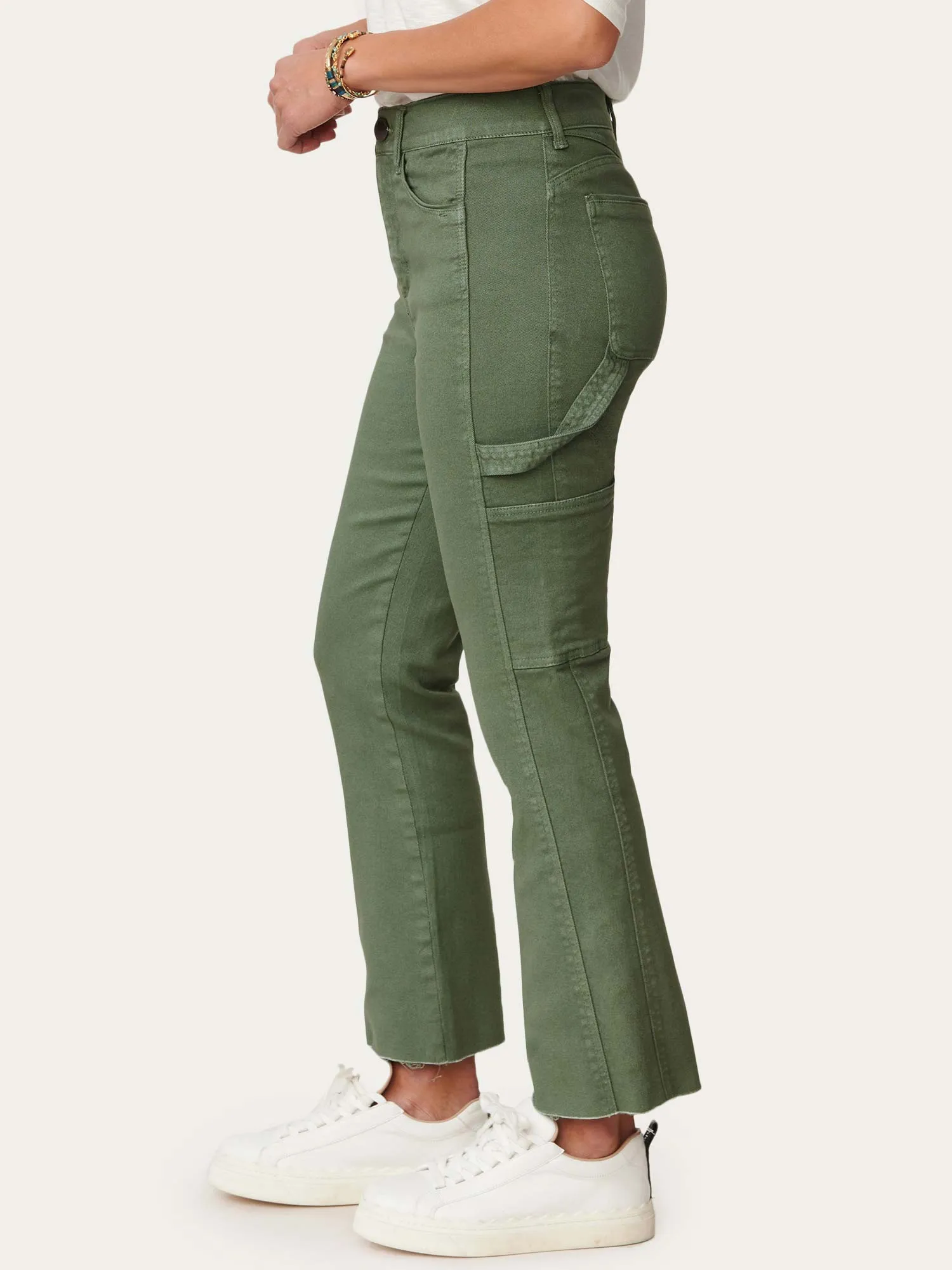"Ab"solution® Skyrise Barely Boot Raw Hem Carpenter Pants
