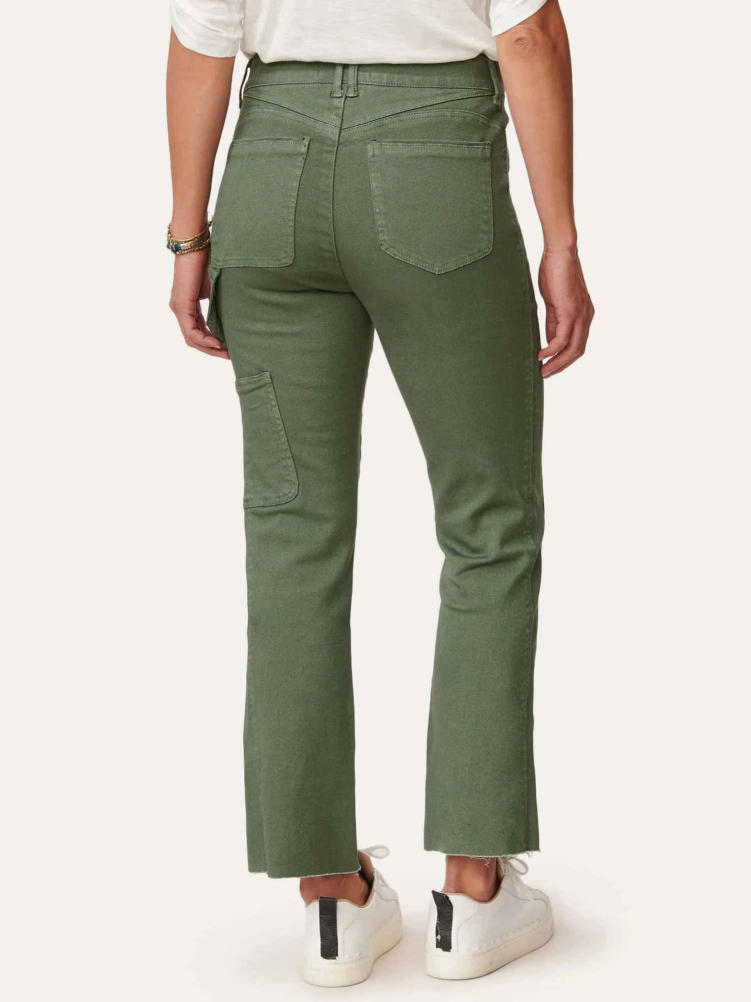 "Ab"solution® Skyrise Barely Boot Raw Hem Carpenter Pants