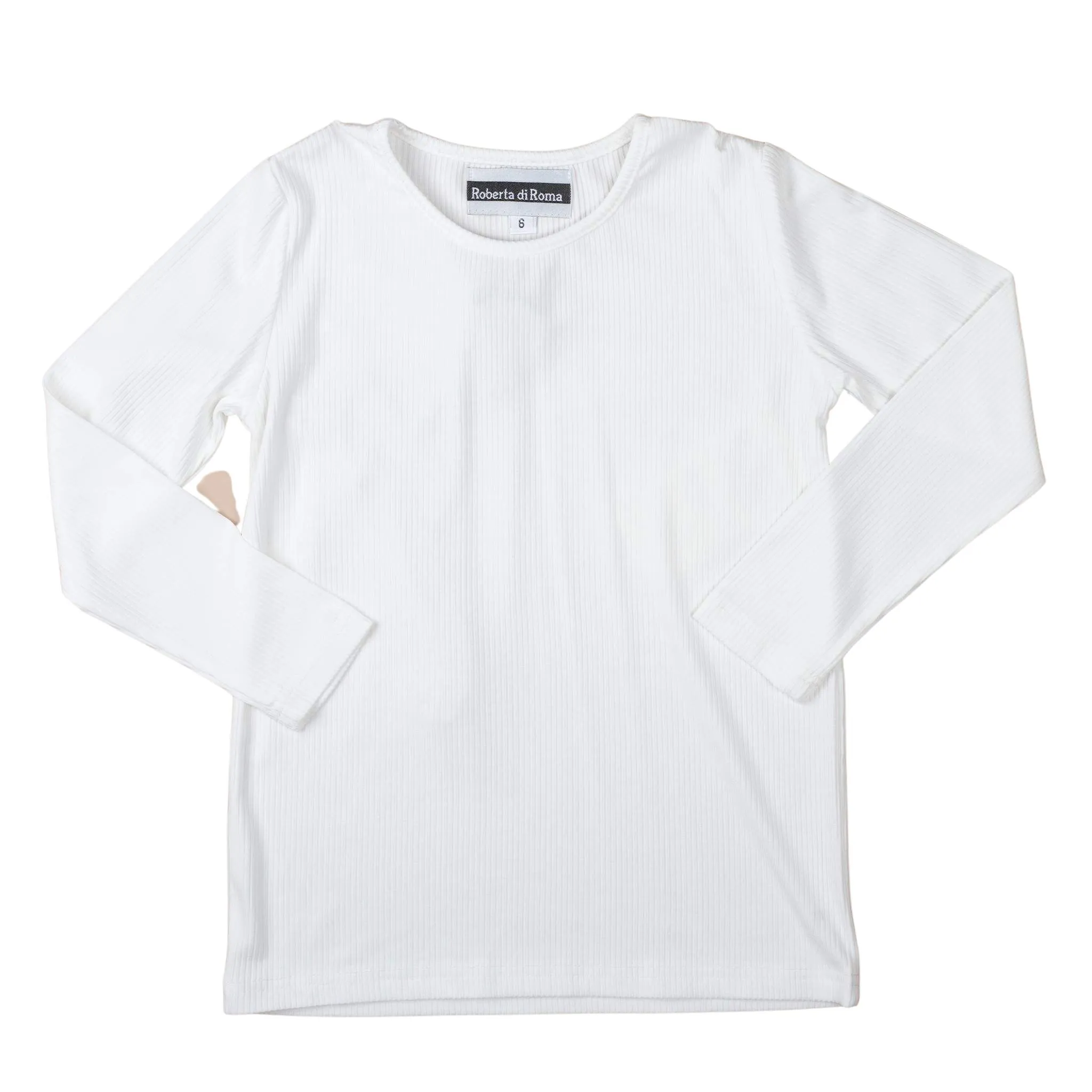 Ribio Girls Ribbed T-shirt 3/4 Sleeves