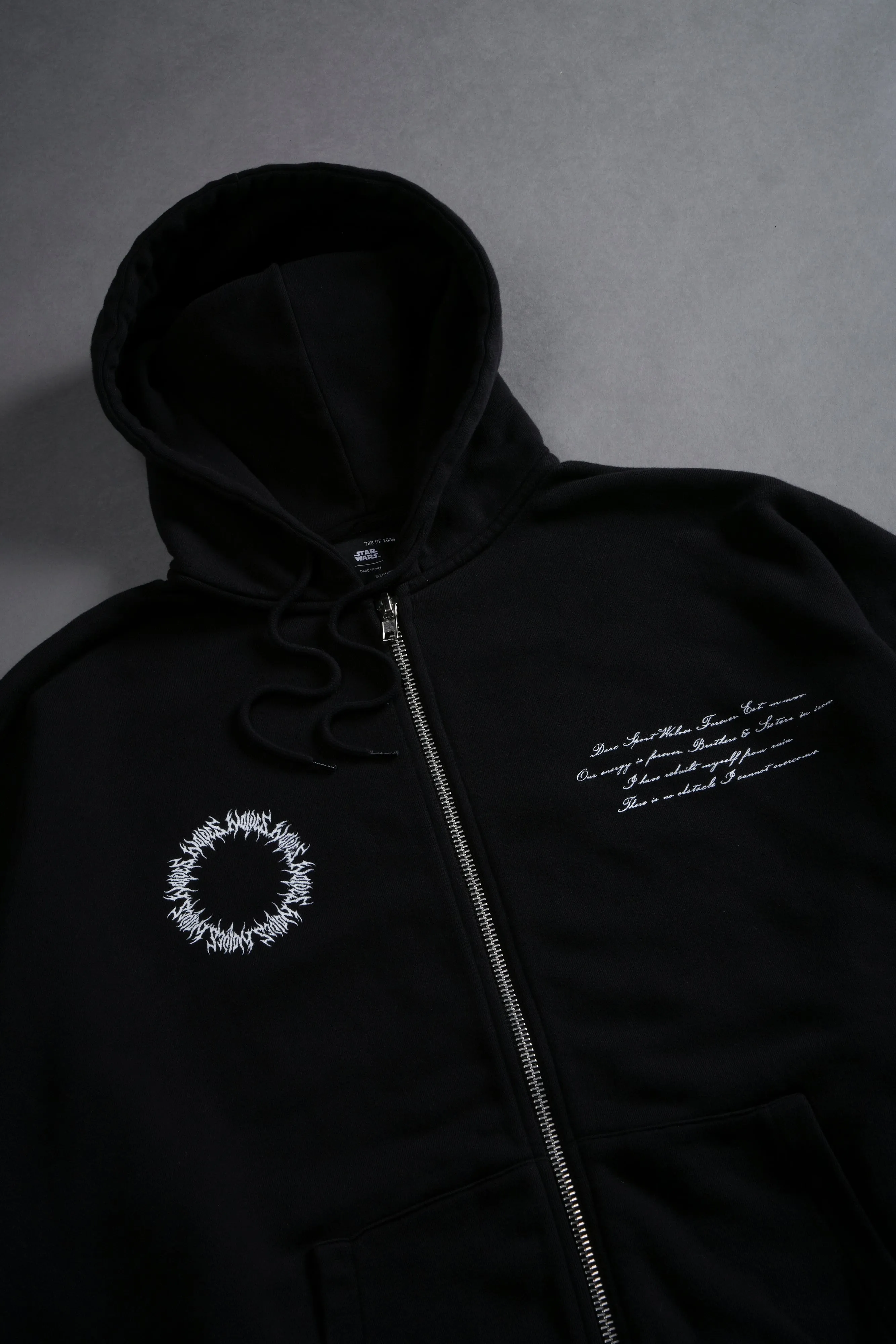 Rise To Darkness "Chambers" Zip Hoodie in Black