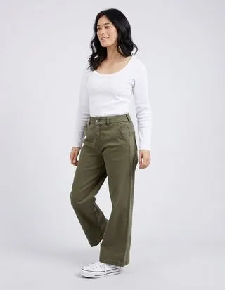 Scarlett Wide Leg Pants - Clover