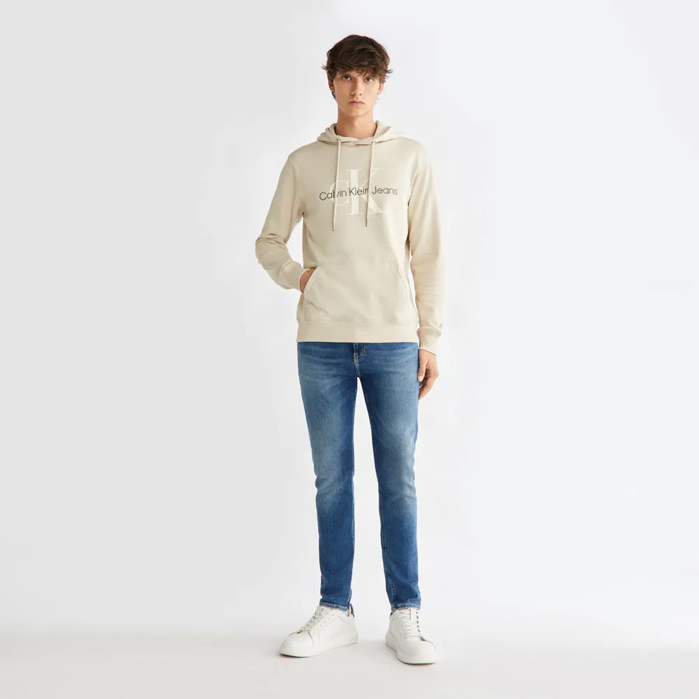 Seasonal Monologo Regular Hoodie - Beige