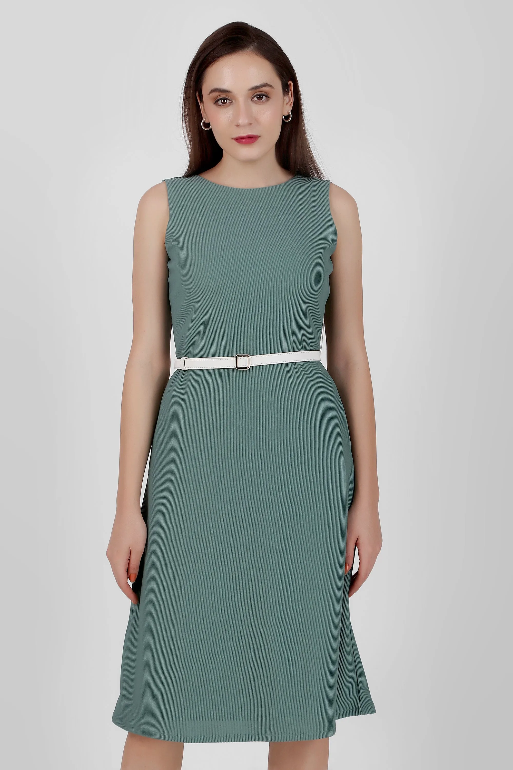 Serenity Formal Midi Dress, Sea Green