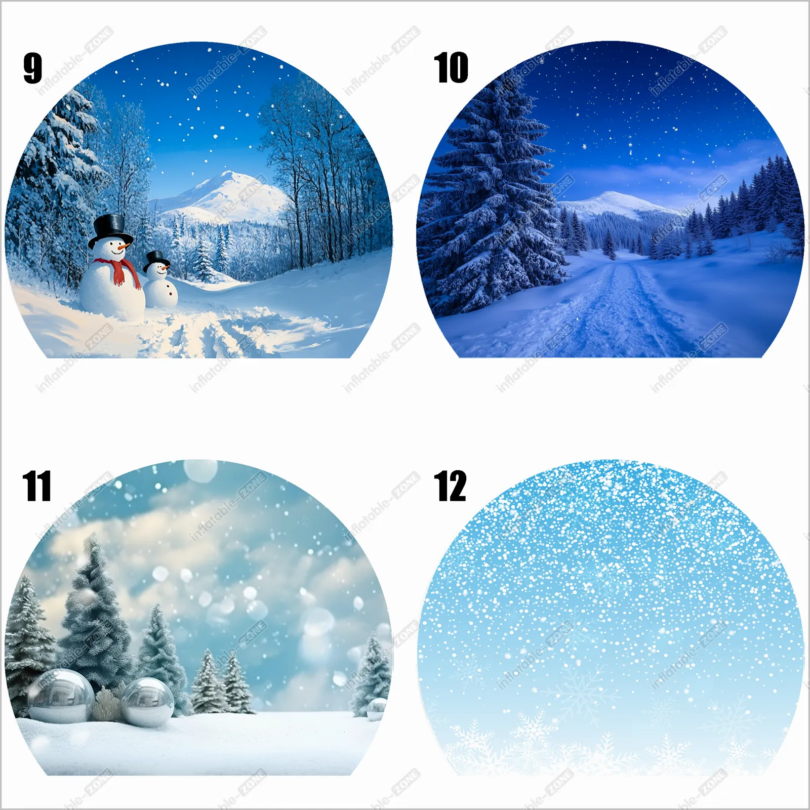 Snow Globe Inflatable Outdoor Blow Up Bubble House Yard Inflatable Snow Globe Party Photo Booth Rental