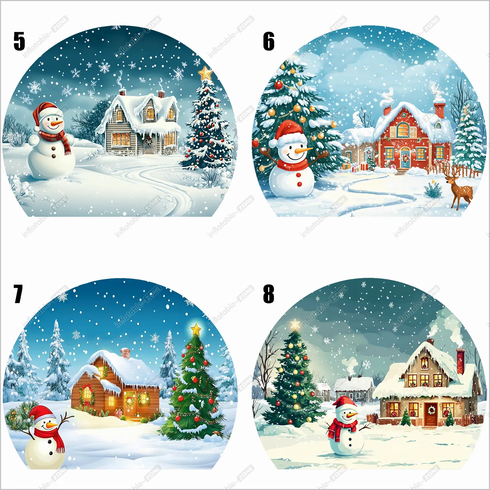Snow Globe Inflatable Outdoor Blow Up Bubble House Yard Inflatable Snow Globe Party Photo Booth Rental