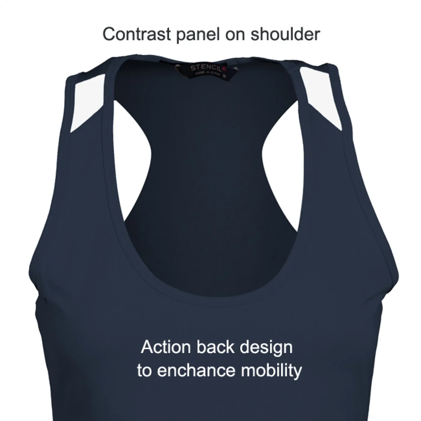 Stencil 1156 Ladies Team Singlet