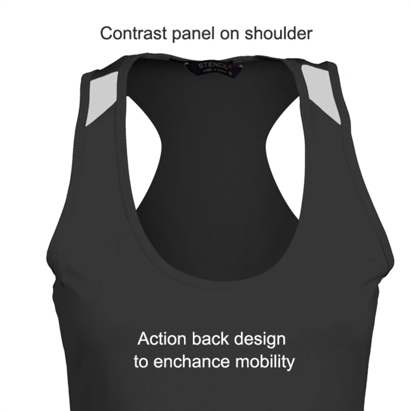 Stencil 1156 Ladies Team Singlet