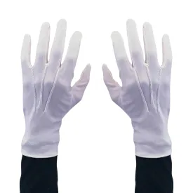 Stretch Nylon White Santa Gloves