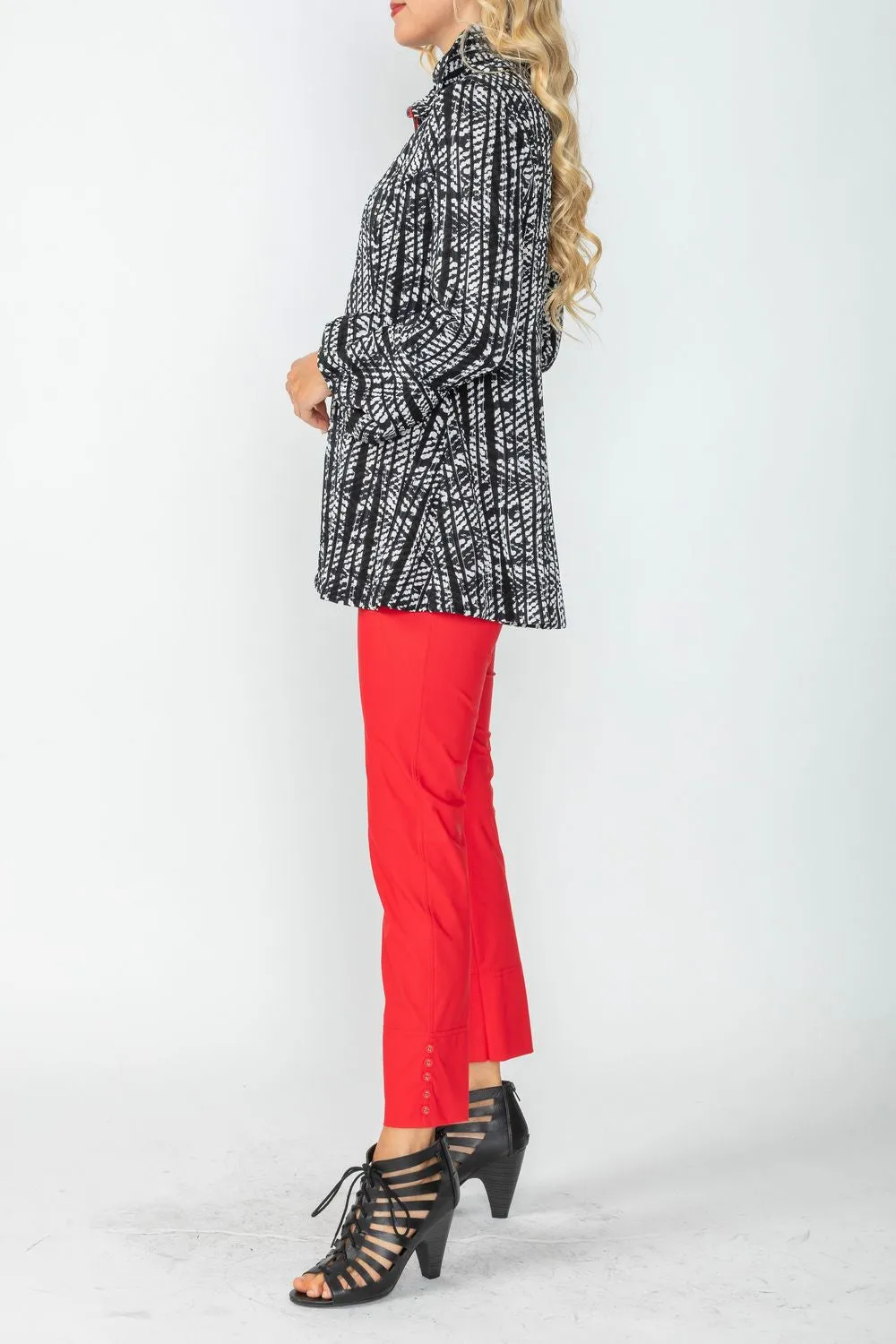 Wire High Stand Collar & Balloon Cuffs Jacket