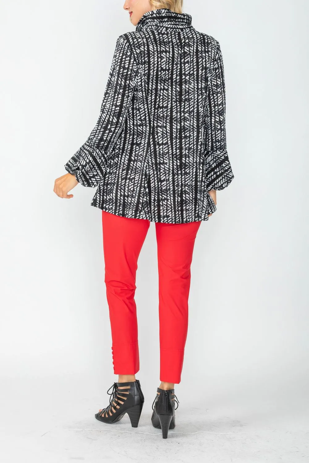 Wire High Stand Collar & Balloon Cuffs Jacket