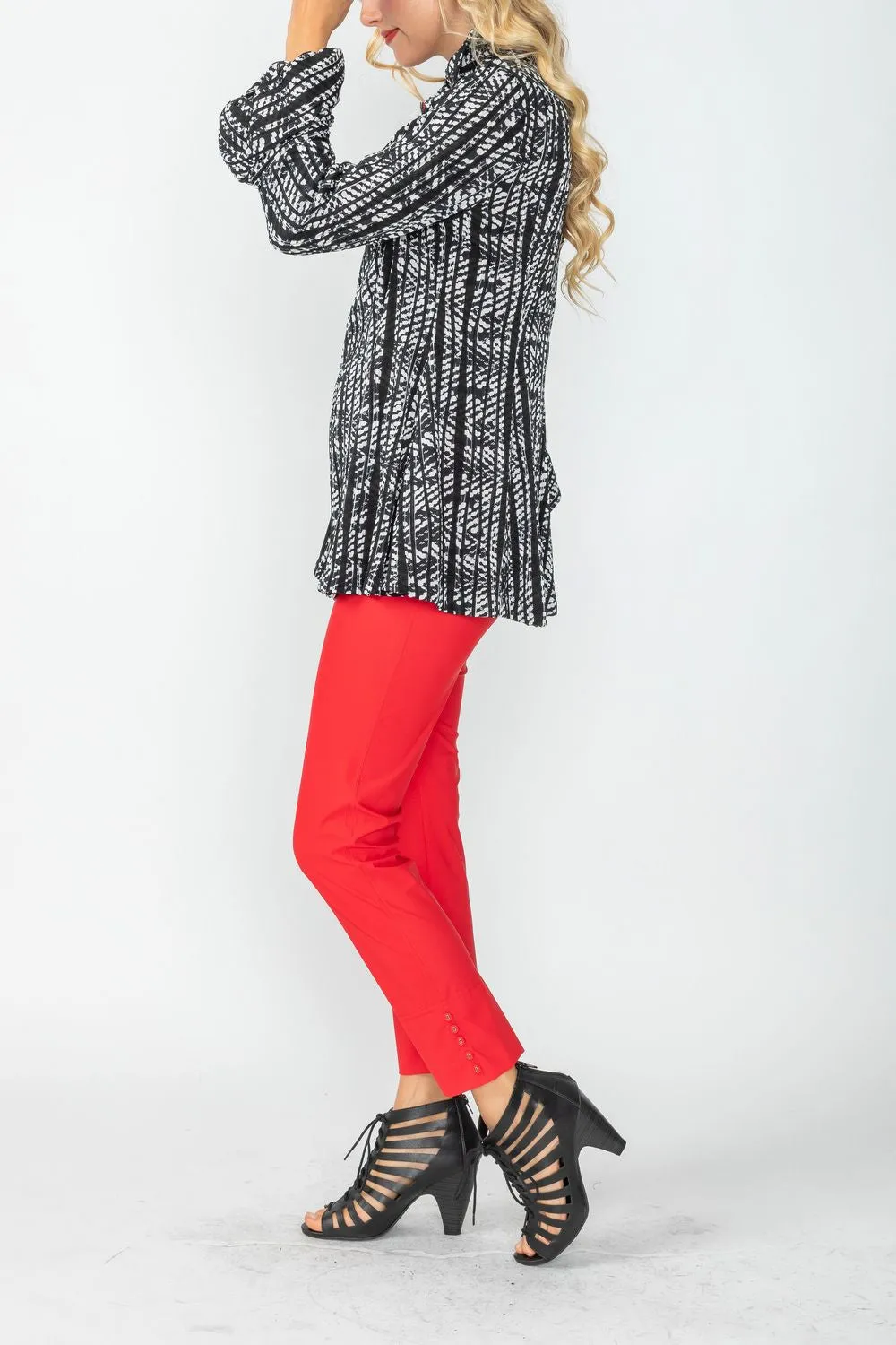 Wire High Stand Collar & Balloon Cuffs Jacket